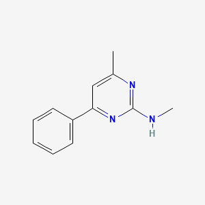 molecular formula C12H13N3 B14429212 N,4-dimethyl-6-phenylpyrimidin-2-amine CAS No. 83655-13-4