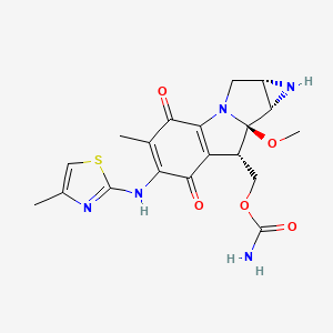 molecular formula C19H21N5O5S B14429219 N6-4-Methyl-2-thiazolylmitomycin C CAS No. 84397-36-4