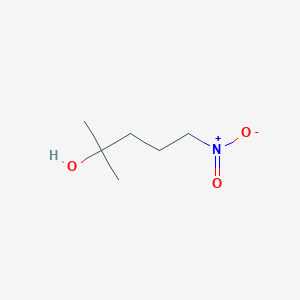 molecular formula C6H13NO3 B14429224 2-Methyl-5-nitropentan-2-ol CAS No. 79928-61-3