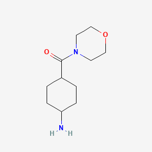 molecular formula C11H20N2O2 B1442925 (trans-4-Aminocyclohexyl)-4-morpholinylmethanone CAS No. 412291-29-3