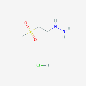 molecular formula C3H11ClN2O2S B1442929 (2-甲磺酰基乙基)肼盐酸盐 CAS No. 1306604-47-6