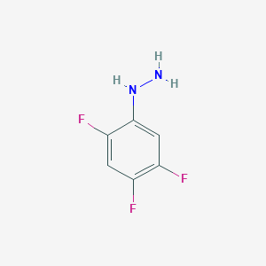 molecular formula C6H5F3N2 B1442932 (2,4,5-Trifluorophenyl)hydrazine CAS No. 1024109-24-7