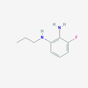 molecular formula C9H13FN2 B1442934 3-fluoro-1-N-propylbenzene-1,2-diamine CAS No. 1178806-40-0
