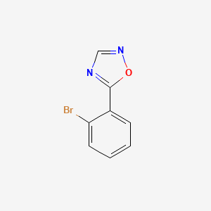 molecular formula C8H5BrN2O B1442938 5-(2-Bromophenyl)-1,2,4-oxadiazole CAS No. 1306604-33-0