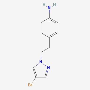 4-[2-(4-bromo-1H-pyrazol-1-yl)ethyl]aniline