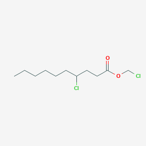 molecular formula C11H20Cl2O2 B14429434 Chloromethyl 4-chlorodecanoate CAS No. 80418-81-1