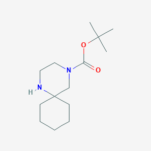 molecular formula C14H26N2O2 B1442944 Tert-butyl 1,4-diazaspiro[5.5]undecane-4-carboxylate CAS No. 886766-44-5