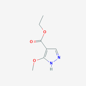 molecular formula C7H10N2O3 B1442948 Ethyl 3-methoxy-1H-pyrazole-4-carboxylate CAS No. 478968-48-8