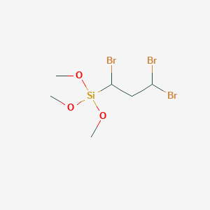 molecular formula C6H13Br3O3Si B14429481 Trimethoxy(1,3,3-tribromopropyl)silane CAS No. 80058-75-9