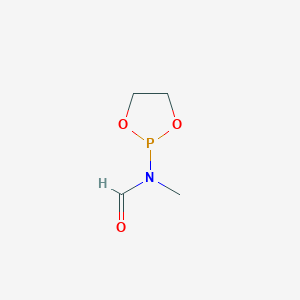 molecular formula C4H8NO3P B14429546 N-1,3,2-Dioxaphospholan-2-yl-N-methylformamide CAS No. 82176-69-0