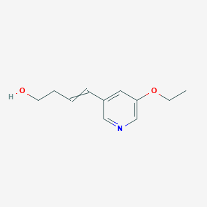 molecular formula C11H15NO2 B1442955 4-(5-Ethoxypyridin-3-yl)but-3-en-1-ol CAS No. 189274-87-1