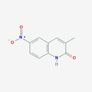molecular formula C10H8N2O3 B1442956 3-Methyl-6-nitro-1,2-dihydroquinolin-2-one CAS No. 1425927-69-0