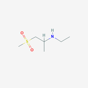 molecular formula C6H15NO2S B1442959 Ethyl(1-methanesulfonylpropan-2-yl)amine CAS No. 1248494-10-1