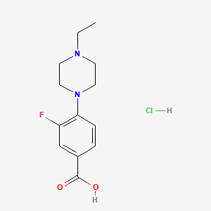 4-(4-Ethylpiperazin-1-yl)-3-fluorobenzoic acid hydrochloride