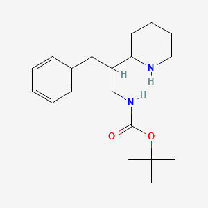tert-butyl N-[3-phenyl-2-(piperidin-2-yl)propyl]carbamate