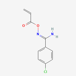 [Amino(4-chlorophenyl)methylidene]amino prop-2-enoate