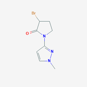 3-bromo-1-(1-methyl-1H-pyrazol-3-yl)pyrrolidin-2-one