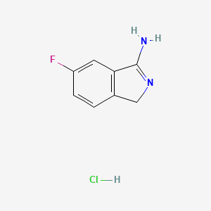 5-fluoro-1H-isoindol-3-amine hydrochloride