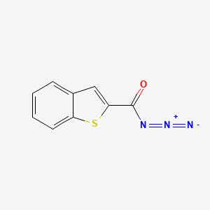 molecular formula C9H5N3OS B14429739 Benzo[b]thiophene-2-carbonyl azide CAS No. 78140-97-3