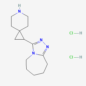 1-{5H,6H,7H,8H,9H-[1,2,4]triazolo[4,3-a]azepin-3-yl}-6-azaspiro[2.5]octane dihydrochloride
