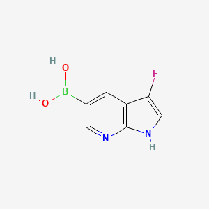 (3-Fluoro-1H-pyrrolo[2,3-b]pyridin-5-yl)boronic acid