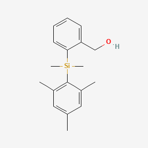 {2-[Dimethyl(2,4,6-trimethylphenyl)silyl]phenyl}methanol