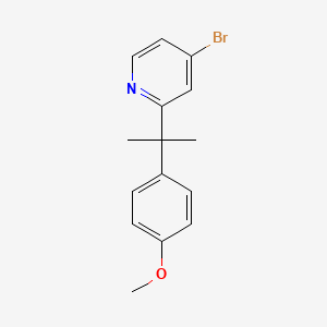 4-Bromo-2-(2-(4-methoxyphenyl)propan-2-yl)pyridine