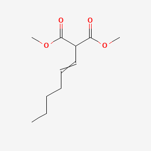 molecular formula C11H18O4 B14429920 Dimethyl (hex-1-en-1-yl)propanedioate CAS No. 81586-82-5