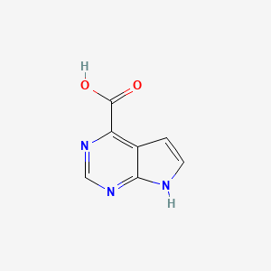 molecular formula C7H5N3O2 B1442997 7H-Pyrrolo[2,3-D]pyrimidine-4-carboxylic acid CAS No. 1005206-17-6