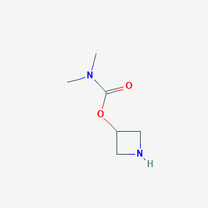 molecular formula C6H12N2O2 B1443007 Azetidin-3-yl dimethylcarbamate CAS No. 935730-62-4
