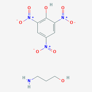 molecular formula C9H12N4O8 B14430090 3-aminopropan-1-ol;2,4,6-trinitrophenol CAS No. 79886-22-9