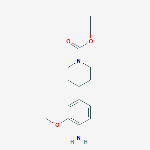 molecular formula C17H26N2O3 B1443010 Tert-butyl 4-(4-amino-3-methoxyphenyl)piperidine-1-carboxylate CAS No. 1089280-53-4