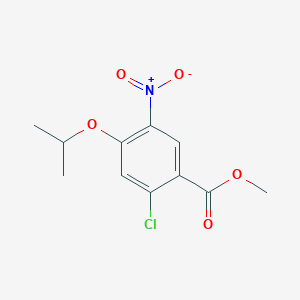 molecular formula C11H12ClNO5 B1443014 Methyl 2-chloro-4-isopropoxy-5-nitrobenzoate CAS No. 1143026-86-1