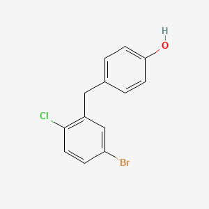 B1443016 4-(5-Bromo-2-chlorobenzyl)phenol CAS No. 864070-18-8