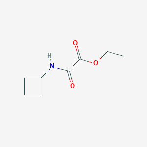 molecular formula C8H13NO3 B1443017 Acetic acid, 2-(cyclobutylamino)-2-oxo-, ethyl ester CAS No. 722486-87-5