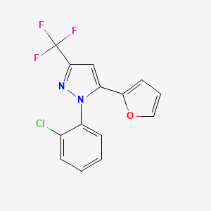 1-(2-Chloro-phenyl)-5-furan-2-yl-3-trifluoromethyl-1H-pyrazole