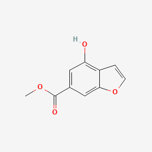 molecular formula C10H8O4 B1443022 Methyl 4-hydroxy-1-benzofuran-6-carboxylate CAS No. 1279218-51-7