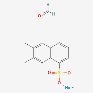 molecular formula C13H13NaO4S B14430238 Sodium;6,7-dimethylnaphthalene-1-sulfonate;formaldehyde CAS No. 82199-01-7