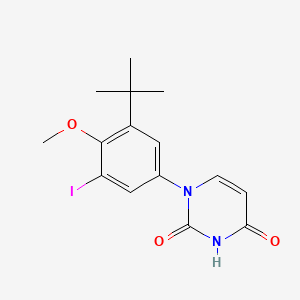 1-(3-tert-Butyl-5-iodo-4-methoxyphenyl)pyrimidine-2,4(1H,3H)-dione