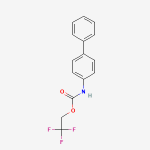 2,2,2-trifluoroethyl N-(4-phenylphenyl)carbamate