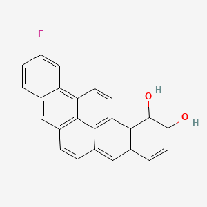 molecular formula C24H15FO2 B14430299 Benzo(rst)pentaphene-1,2-diol, 11-fluoro-1,2-dihydro- CAS No. 80115-69-1