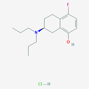 (S)-5-Fluoro-8-hydroxy-2-(dipropylamino)tetralin hydrochloride