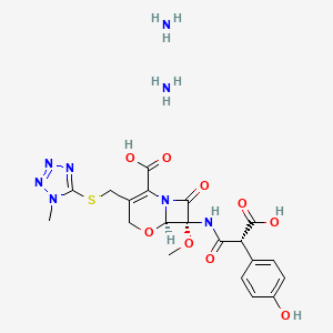 molecular formula C20H26N8O9S B14430434 Moxalactam diammonium CAS No. 77121-76-7
