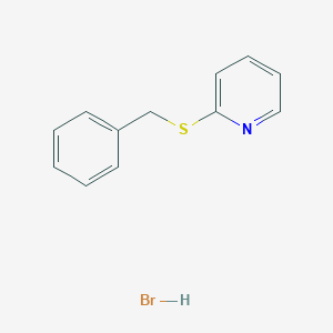 molecular formula C12H12BrNS B14430453 2-Benzylsulfanylpyridine;hydrobromide CAS No. 77148-96-0