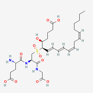 molecular formula C30H47N3O11S B14430499 Leukotriene C-4 sulfone CAS No. 82890-06-0