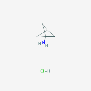 molecular formula C5H10ClN B1443050 Bicyclo[1.1.1]pentan-1-amine hydrochloride CAS No. 22287-35-0