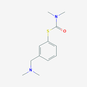 molecular formula C12H18N2OS B1443054 1-({3-[(dimethylamino)methyl]phenyl}sulfanyl)-N,N-dimethylformamide CAS No. 1311318-22-5