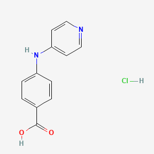 molecular formula C12H11ClN2O2 B1443055 4-[(Pyridin-4-yl)amino]benzoic acid hydrochloride CAS No. 857540-43-3