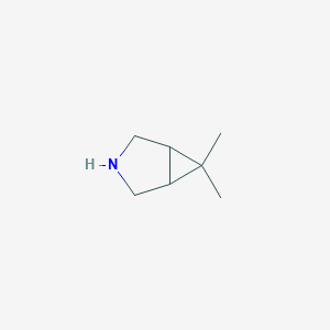 molecular formula C7H13N B1443058 6,6-Dimethyl-3-azabicyclo[3.1.0]hexane CAS No. 943516-54-9