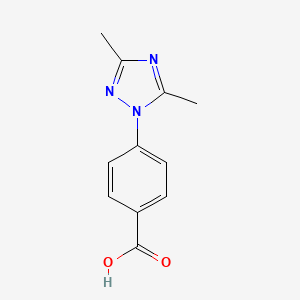 molecular formula C11H11N3O2 B1443060 4-(3,5-Dimethyl-1H-1,2,4-triazol-1-yl)benzoic acid CAS No. 858003-28-8